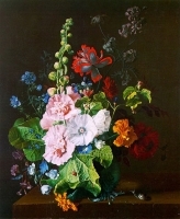 Copy of Painting "Bouquet with Mallows"